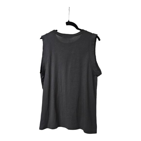 NWT Project Social T "ONLY COUNT THE HAPPY HOURS" Womens M Distressed Sleeveless - Picture 2 of 7